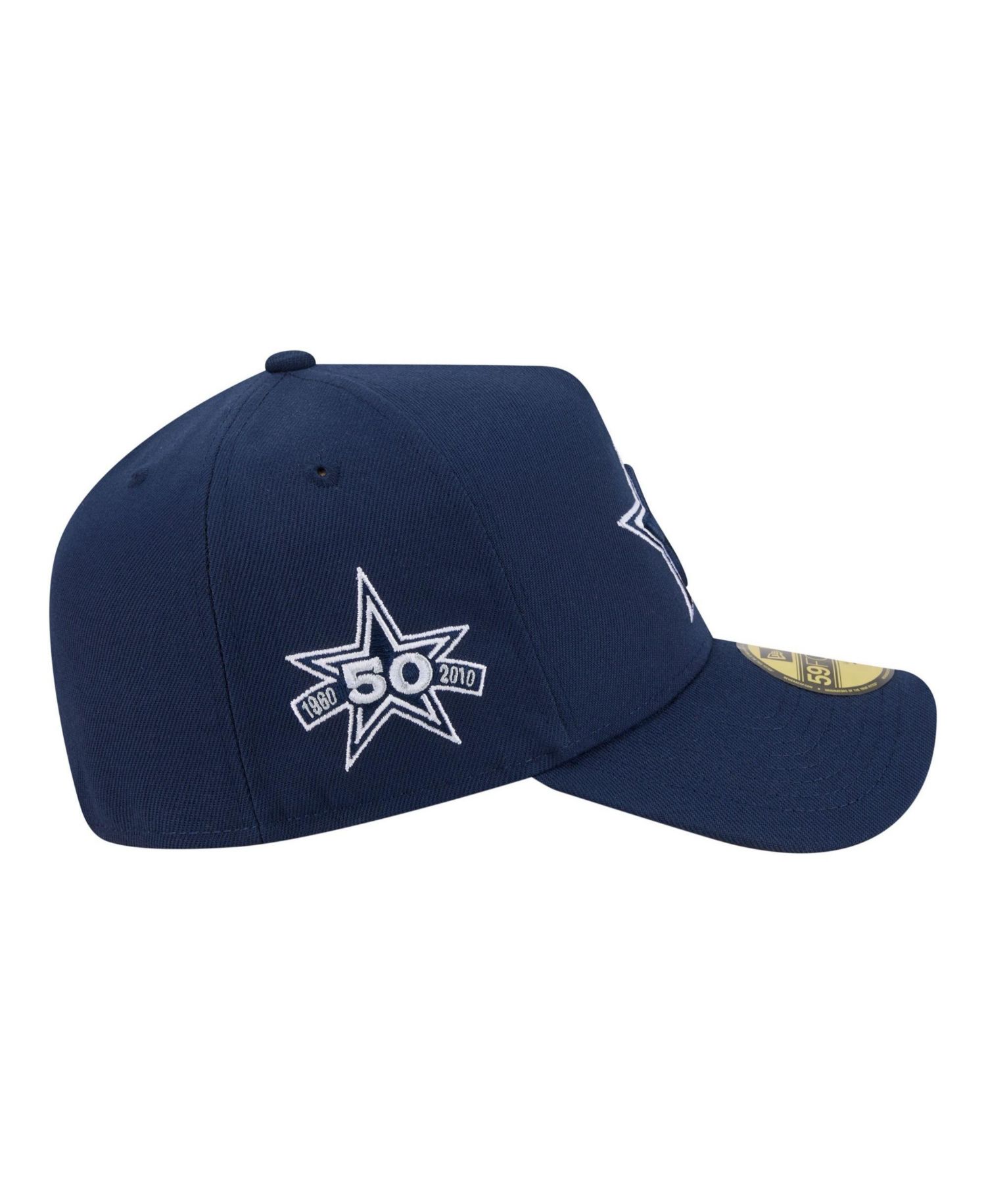 Men's Navy Dallas Cowboys A-Frame 59FORTY Fitted Hat
