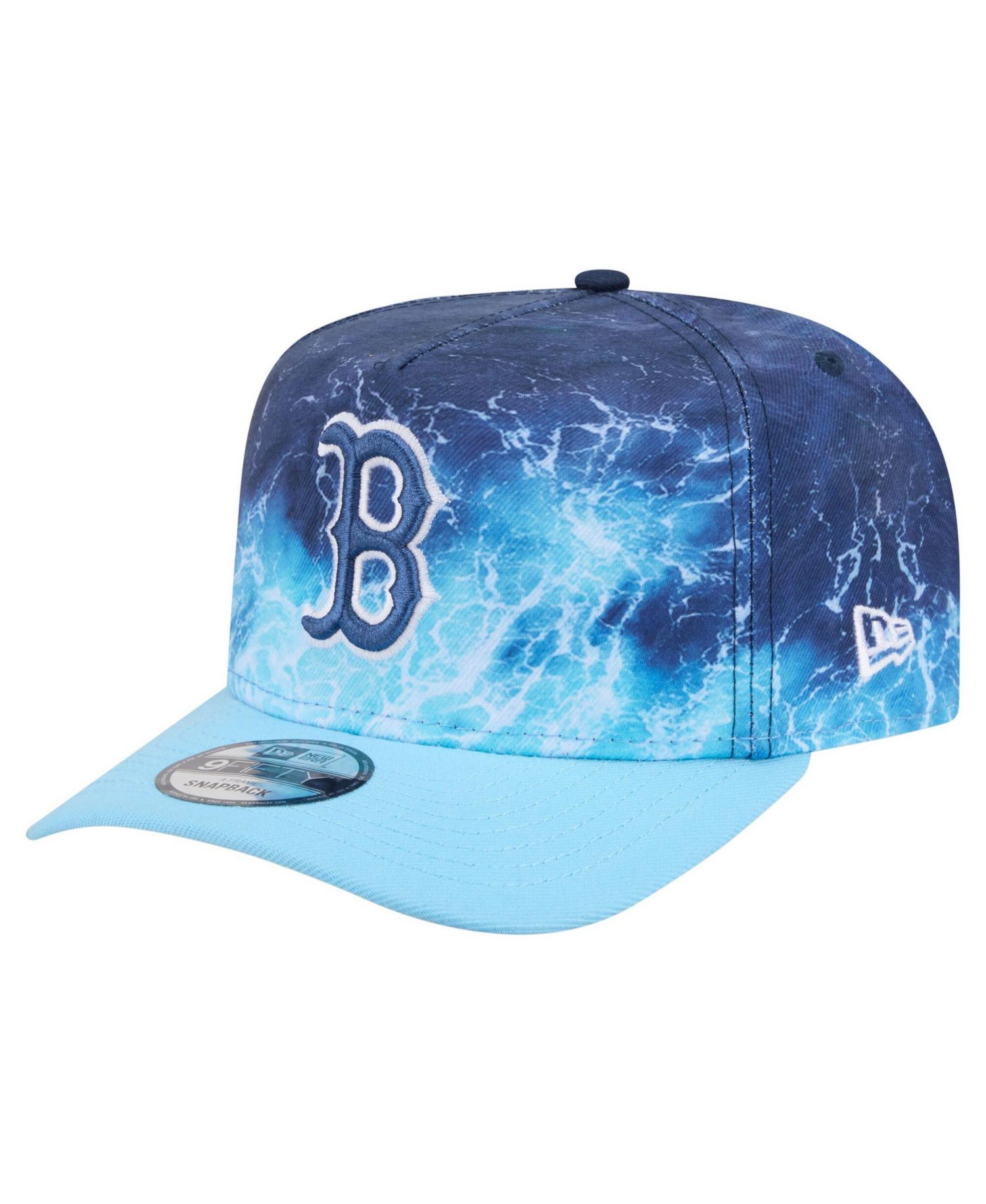 Men's Light Blue Boston Red Sox Deep Water Pre-Curved 9FIFTY A-Frame Snapback Hat