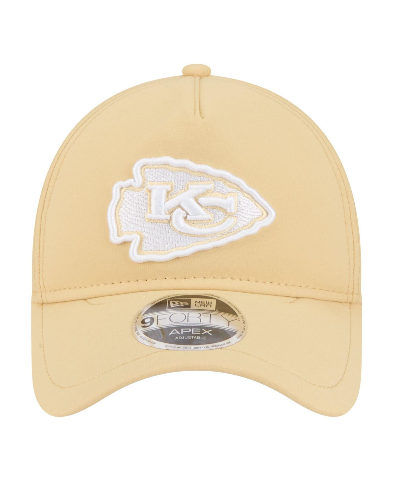 Men's Tan Kansas City Chiefs Apex 9FORTY Adjustable Hat