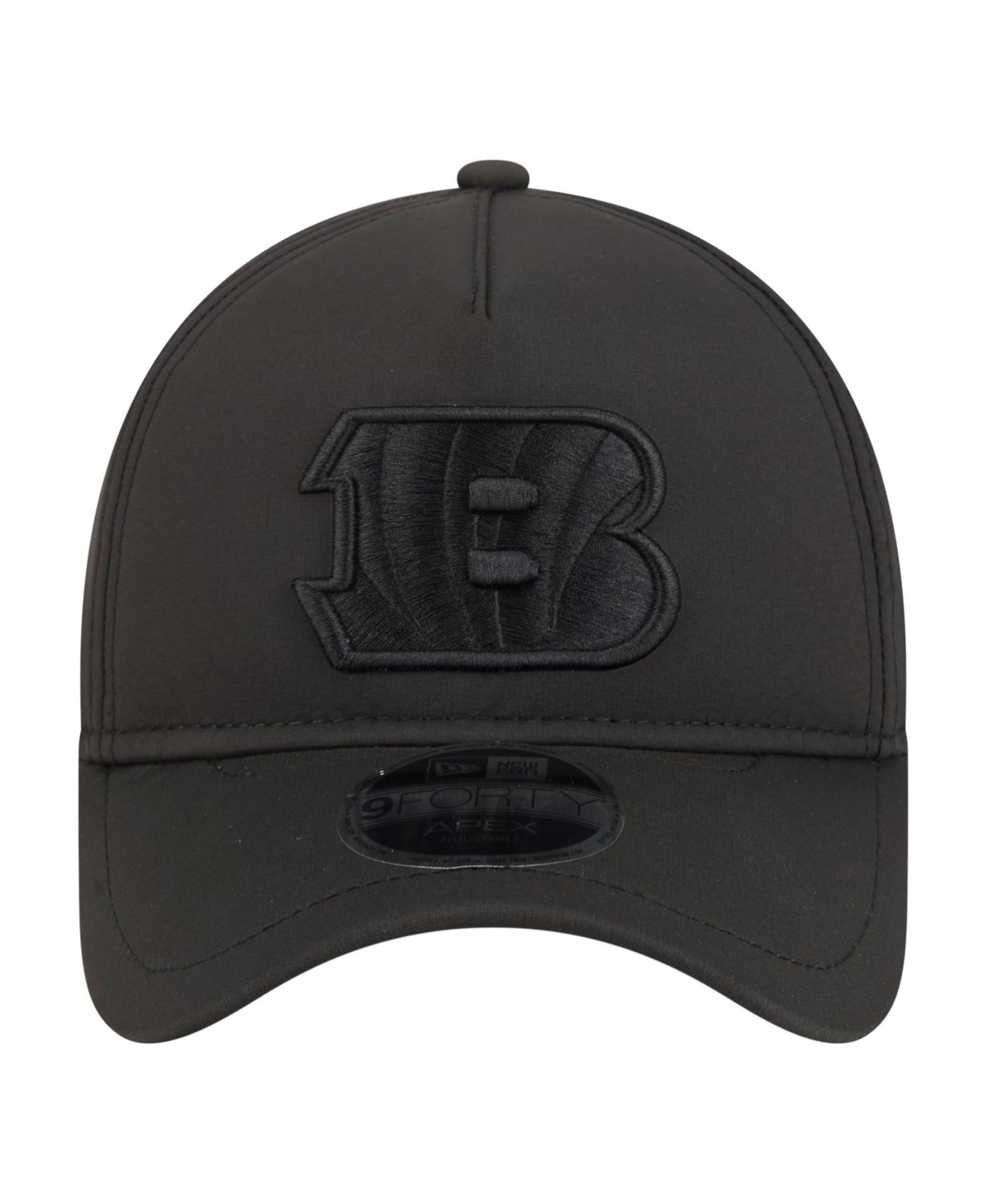 Men's Black Cincinnati Bengals Apex 9FORTY Adjustable Hat