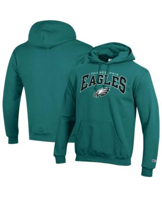 Men's Midnight Green Philadelphia Eagles Power blend Arch over Logo Hoodie