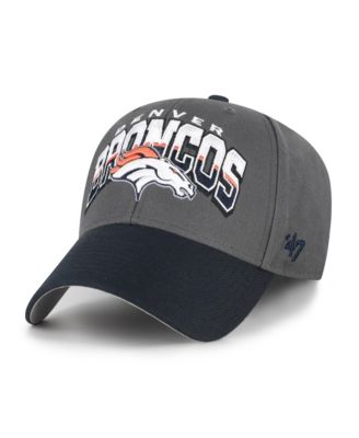 Men's Charcoal Denver Broncos Split Block MVP Adjustable Hat