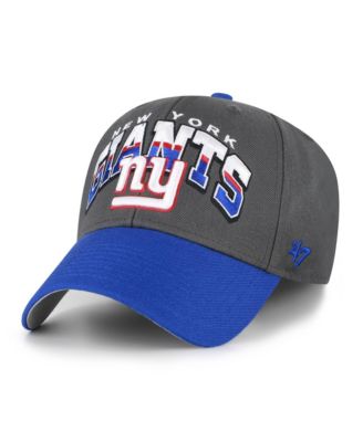 Men's Charcoal New York Giants Split Block MVP Adjustable Hat