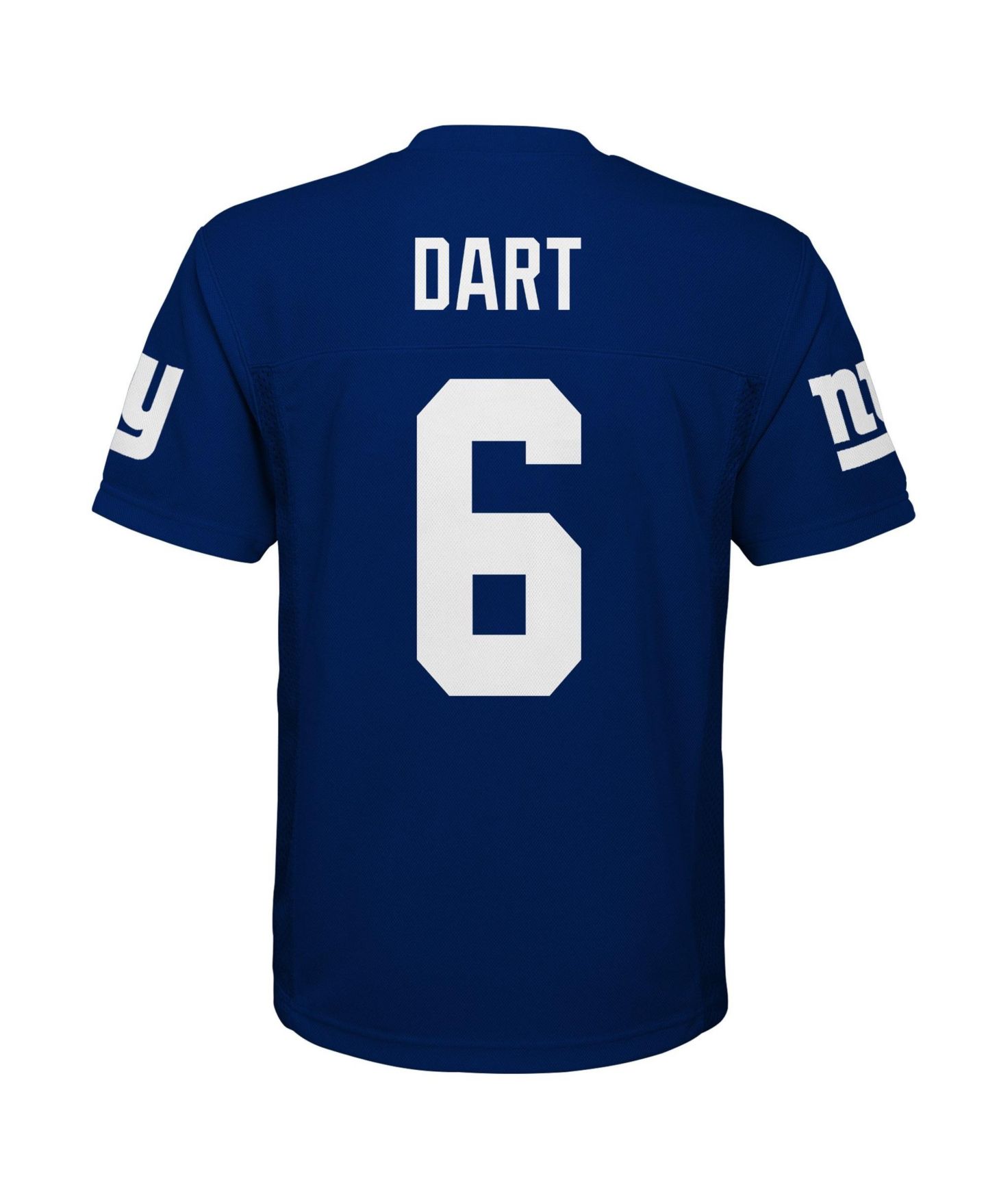 Детский топ Outerstuff Jaxson Dart Royal New York Giants Replica Jersey — фото 3