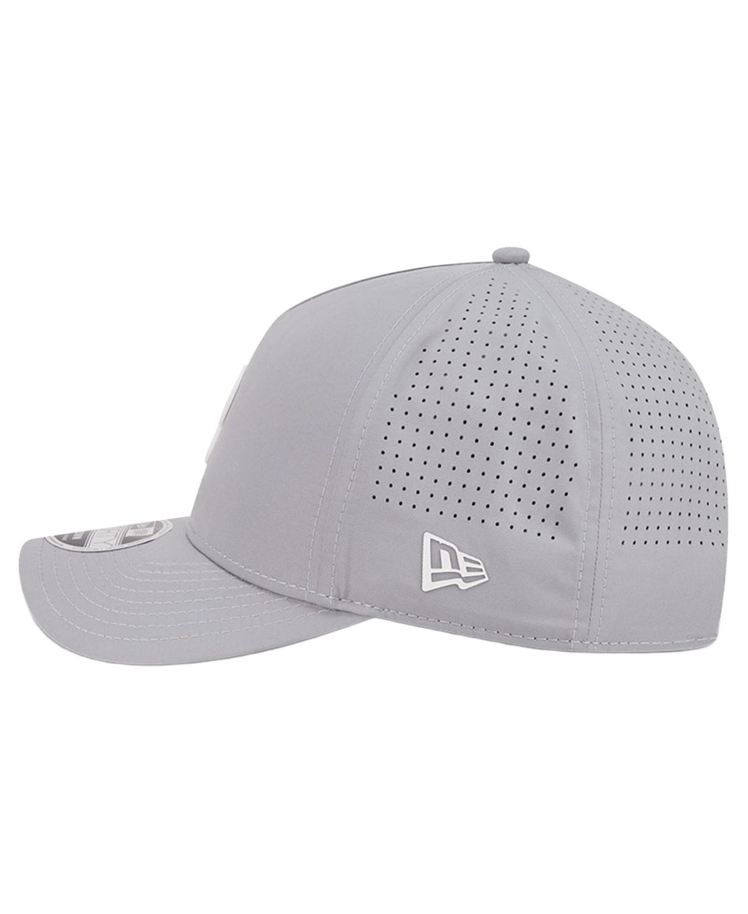 Men's Gray Philadelphia Phillies Micro Logo 9FORTY M-Crown A-Frame Adjustable Hat
