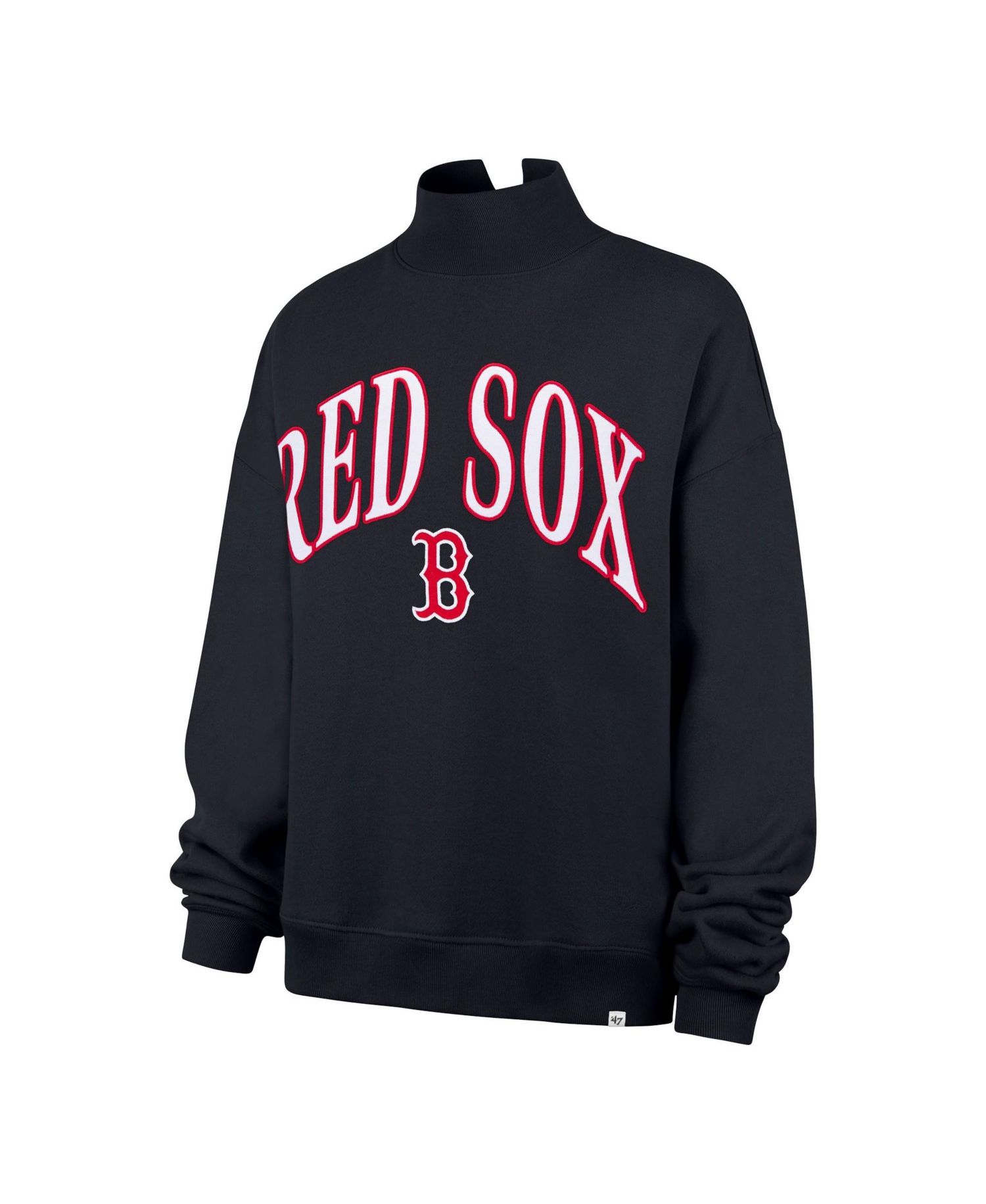 Women's Boston Red Sox Vantage Mock Neck Oversized Sweatshirt