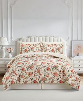 Helena Floral  Reversible Microfiber 8-piece Comforter Set