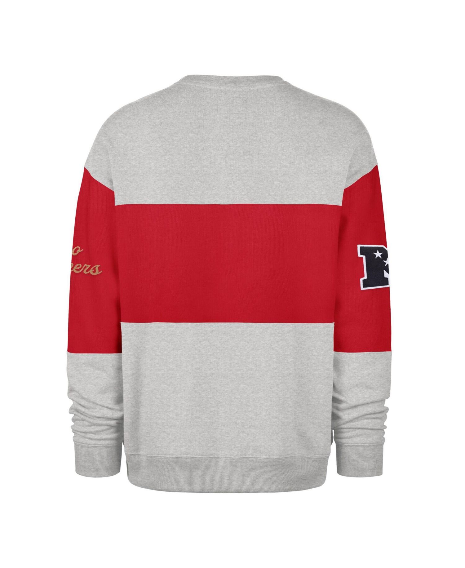 Men's Scarlet/Gray San Francisco 49ers Blockfield Maximalist Sweatshirt