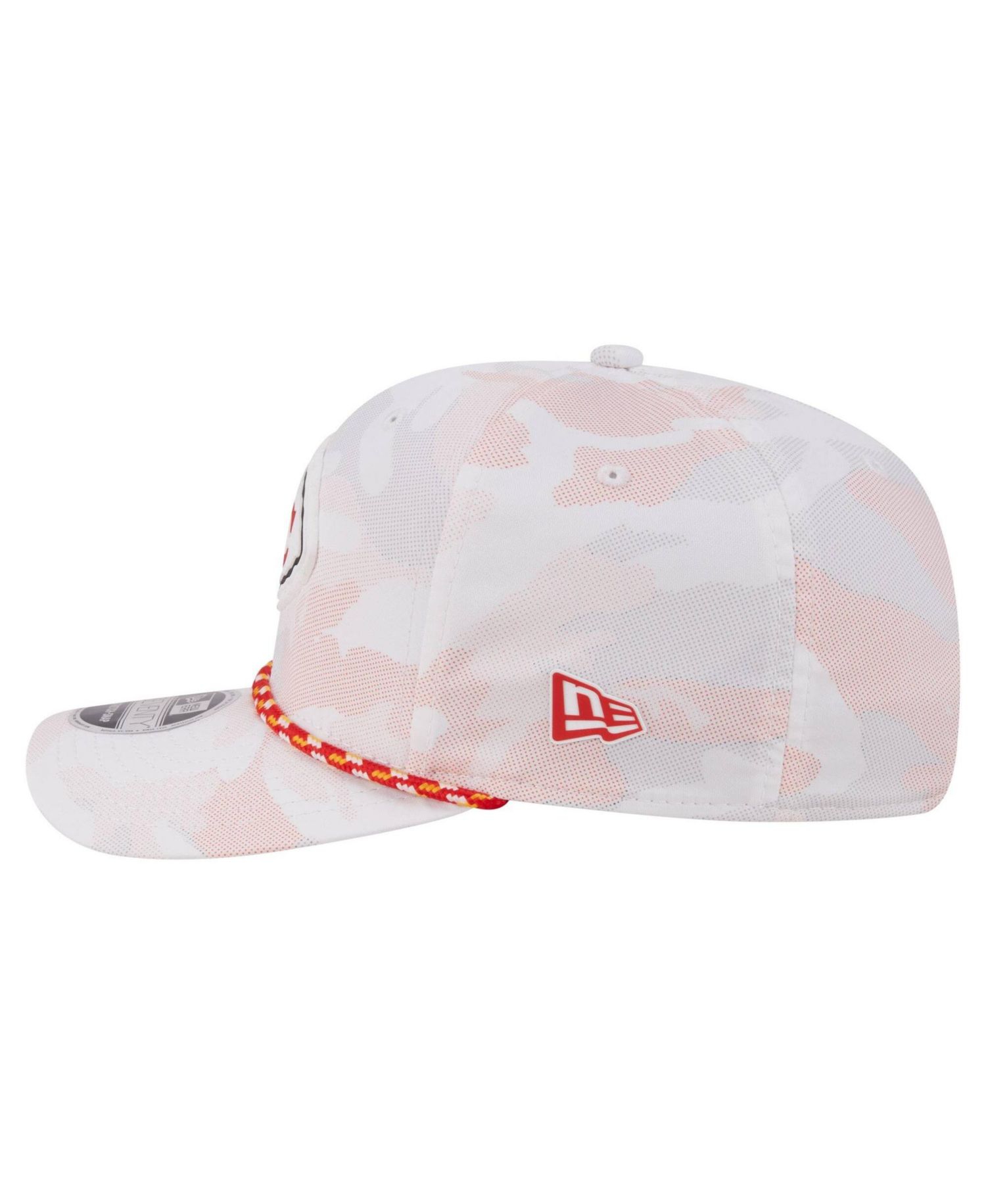 Men's White Kansas City Chiefs Camo Rope 9SEVENTY Adjustable Hat