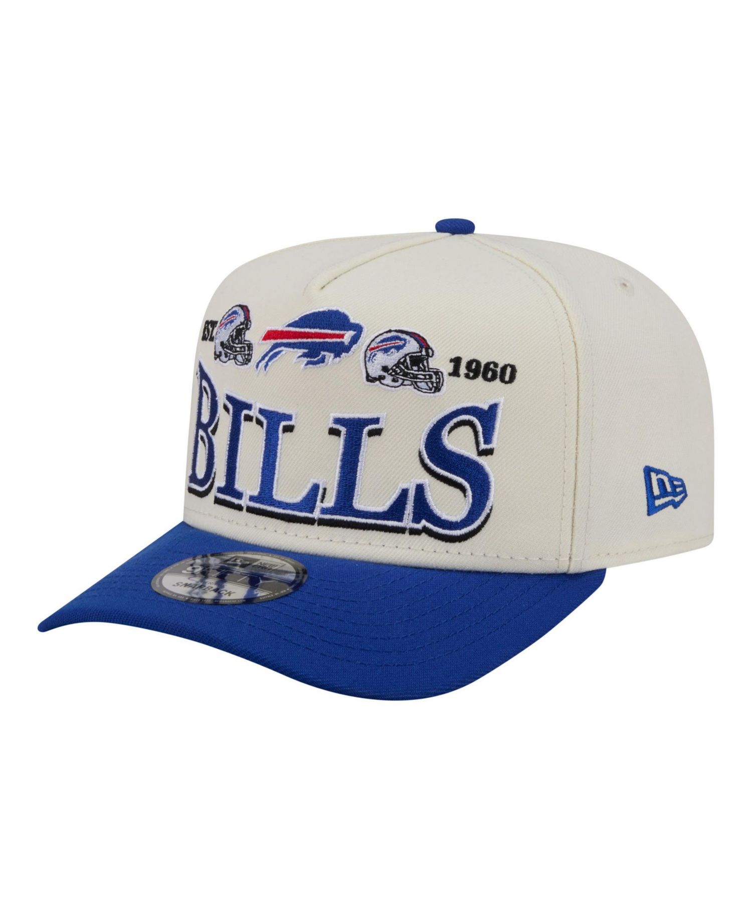 Men's Cream/Royal Buffalo Bills A-Frame 9FIFTY Snapback Hat