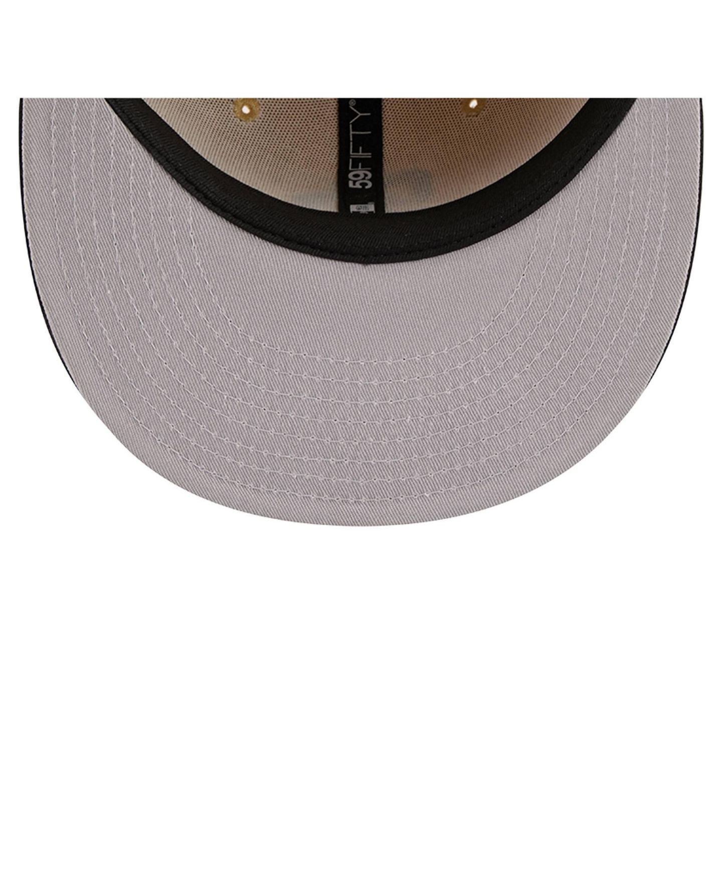 Мужские козырьки New Era Light Beige San Diego Padres Two-Tone Embroidered 59FIFTY Fitted Hat — фото 5