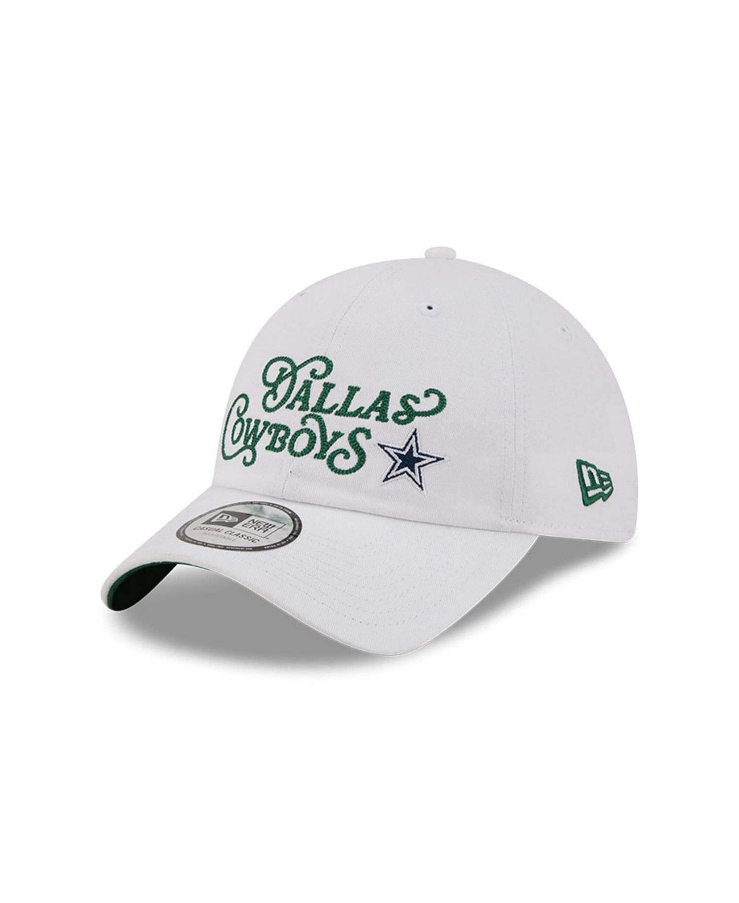Men's White Dallas Cowboys Golf Course Casual Classic Adjustable Hat