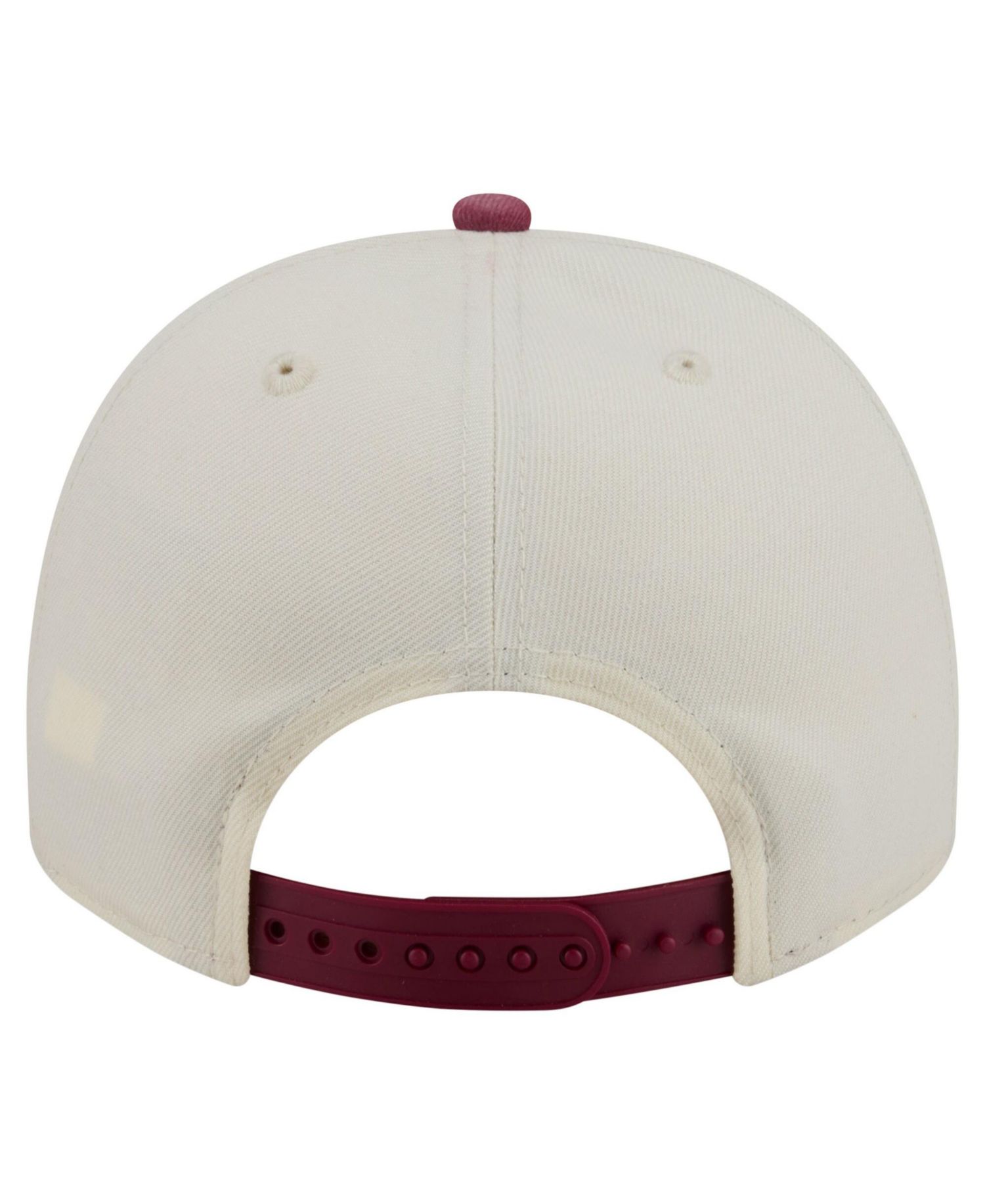 Men's Cream/Burgundy Washington Commanders Washed A-Frame 9FIFTY Snapback Hat