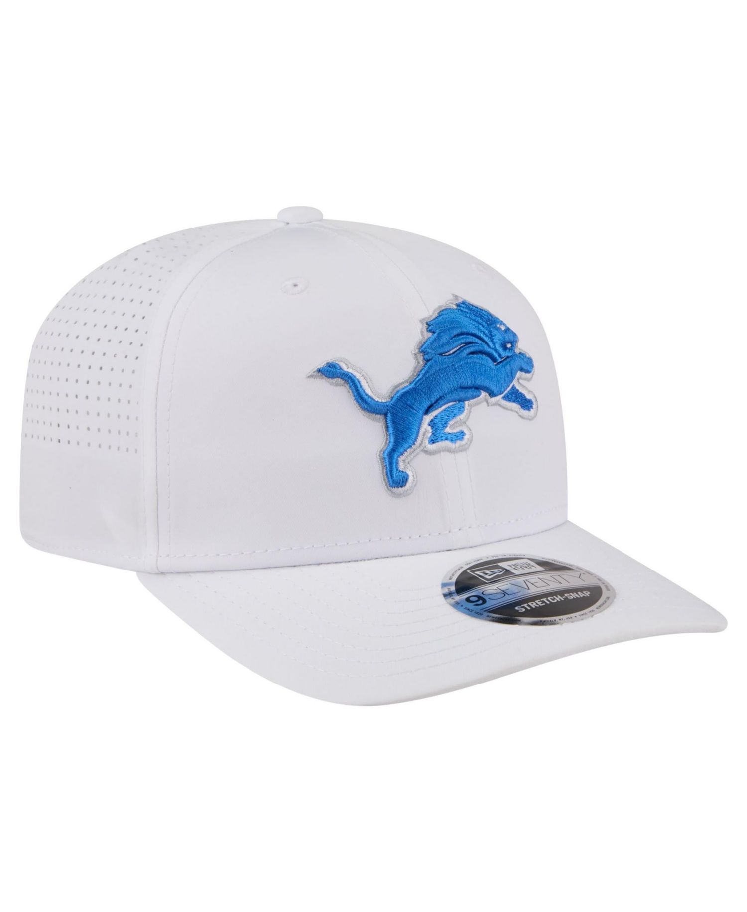 Men's White Detroit Lions Name Plate 9SEVENTY Adjustable Hat