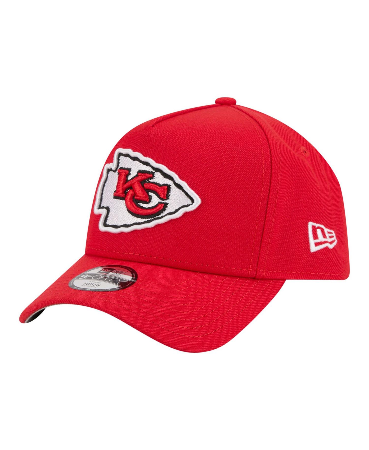 Big Boys and Girls Red Kansas City Chiefs 9FORTY A-Frame Adjustable Hat