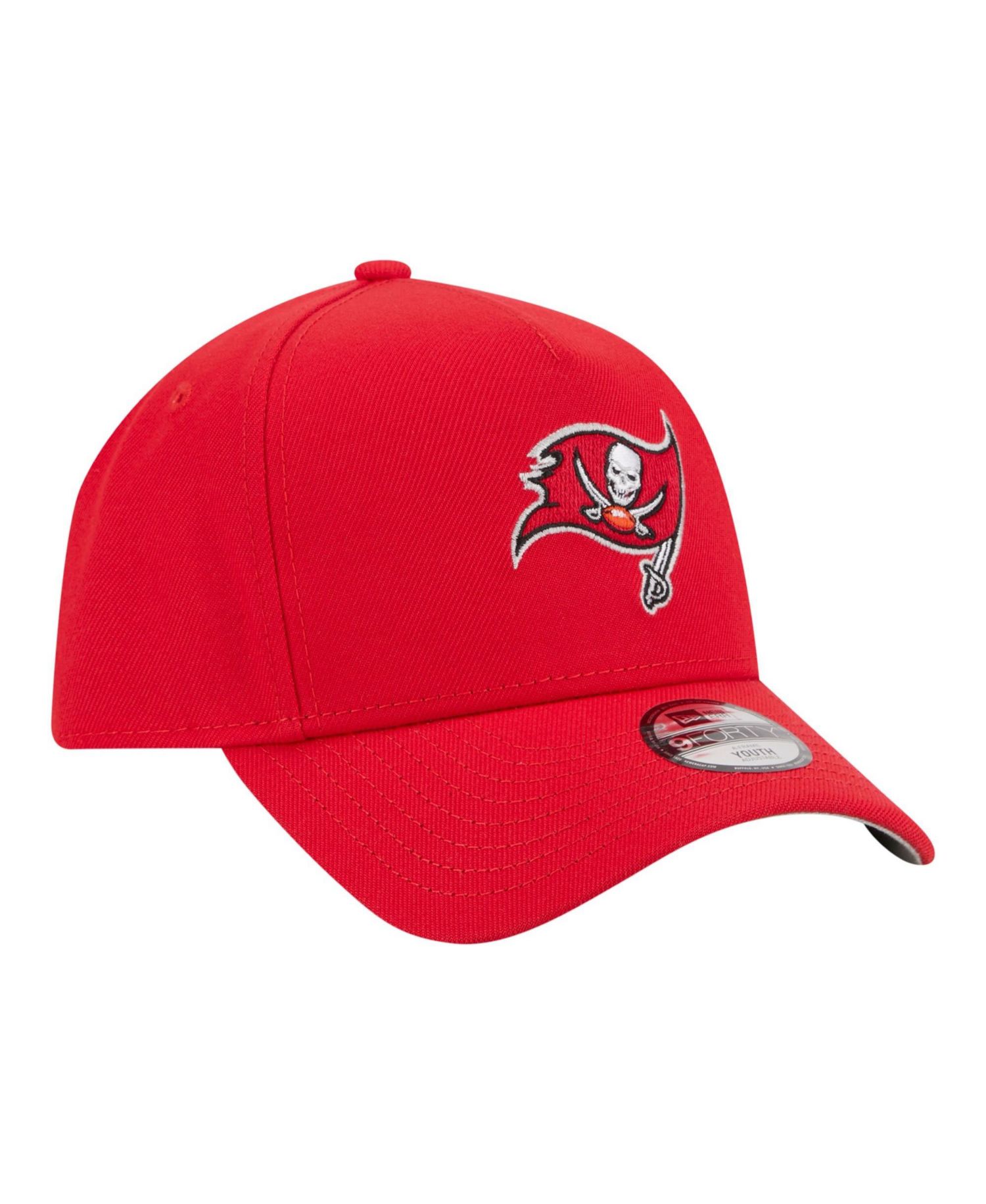 Big Boys and Girls Red Tampa Bay Buccaneers 9FORTY A-Frame Adjustable Hat