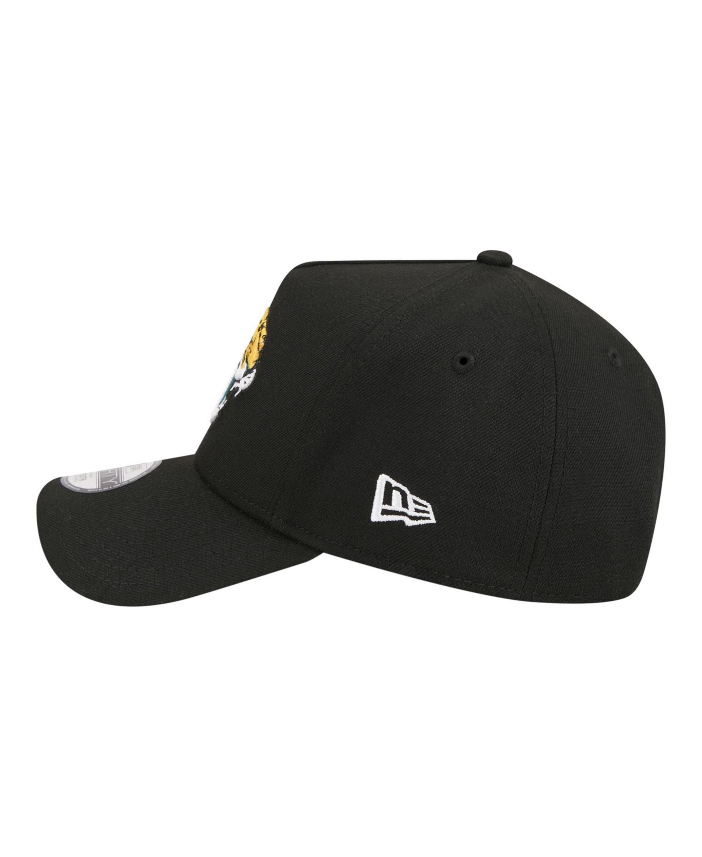 Детская кепка New Era Black Jacksonville Jaguars 9FORTY A-Frame Adjustable Hat — фото 6