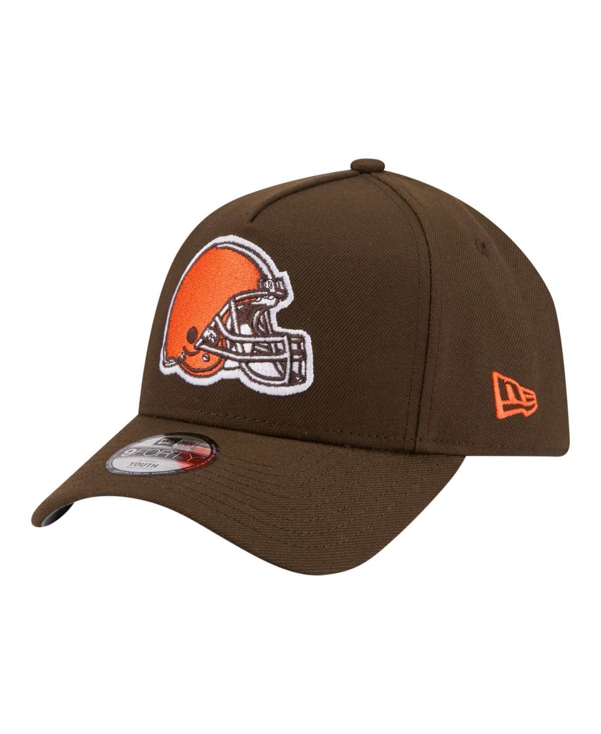 New Era Big Boys and Girls Brown Cleveland Browns 9FORTY A-Frame Adjustable Hat - Brown