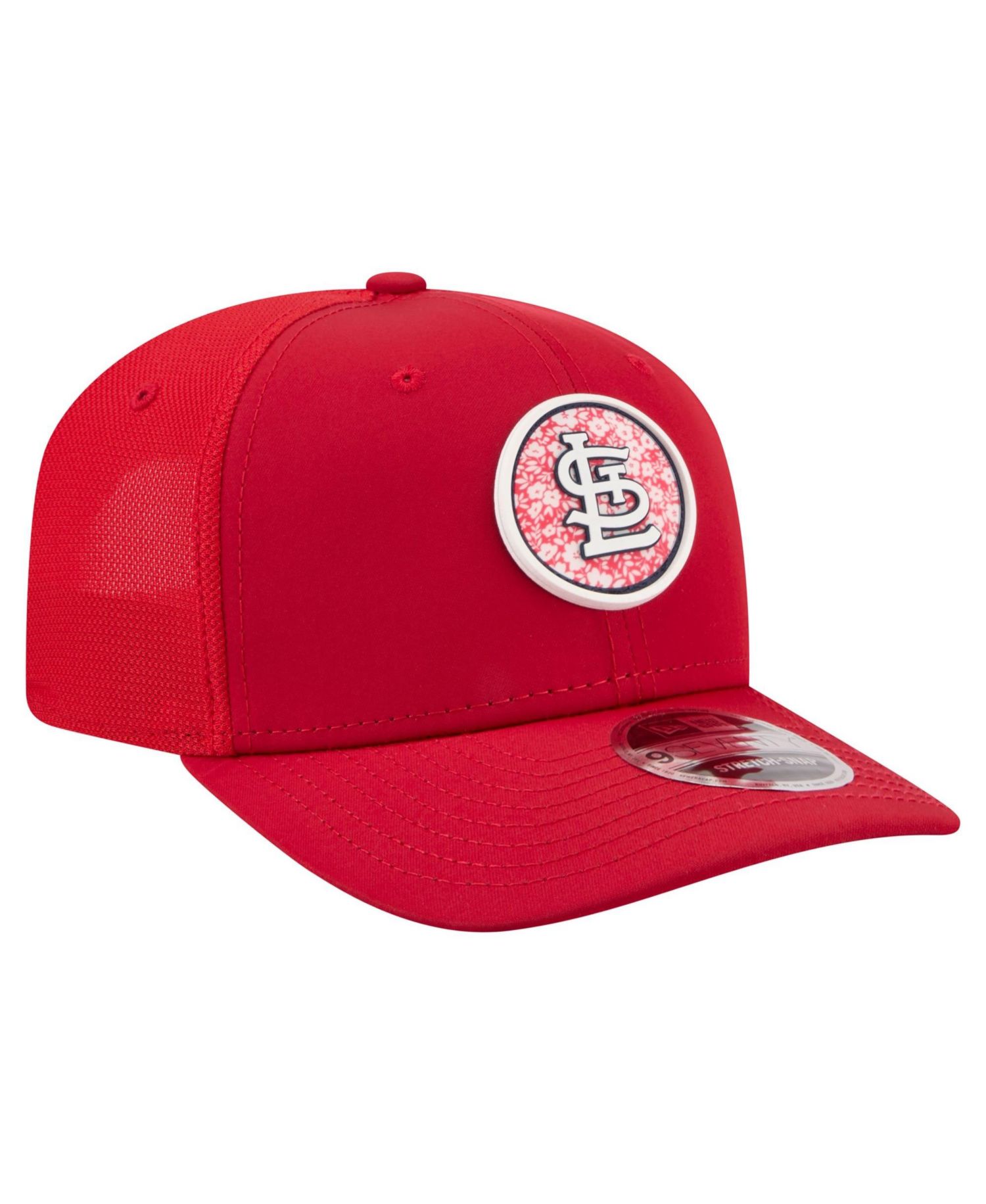 Men's Red St. Louis Cardinals Floral Patch 9SEVENTY Adjustable Hat