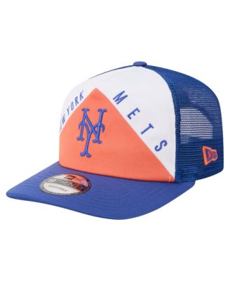 Men's White/Royal New York Mets Retro Cut 19TWENTY Adjustable Trucker Hat