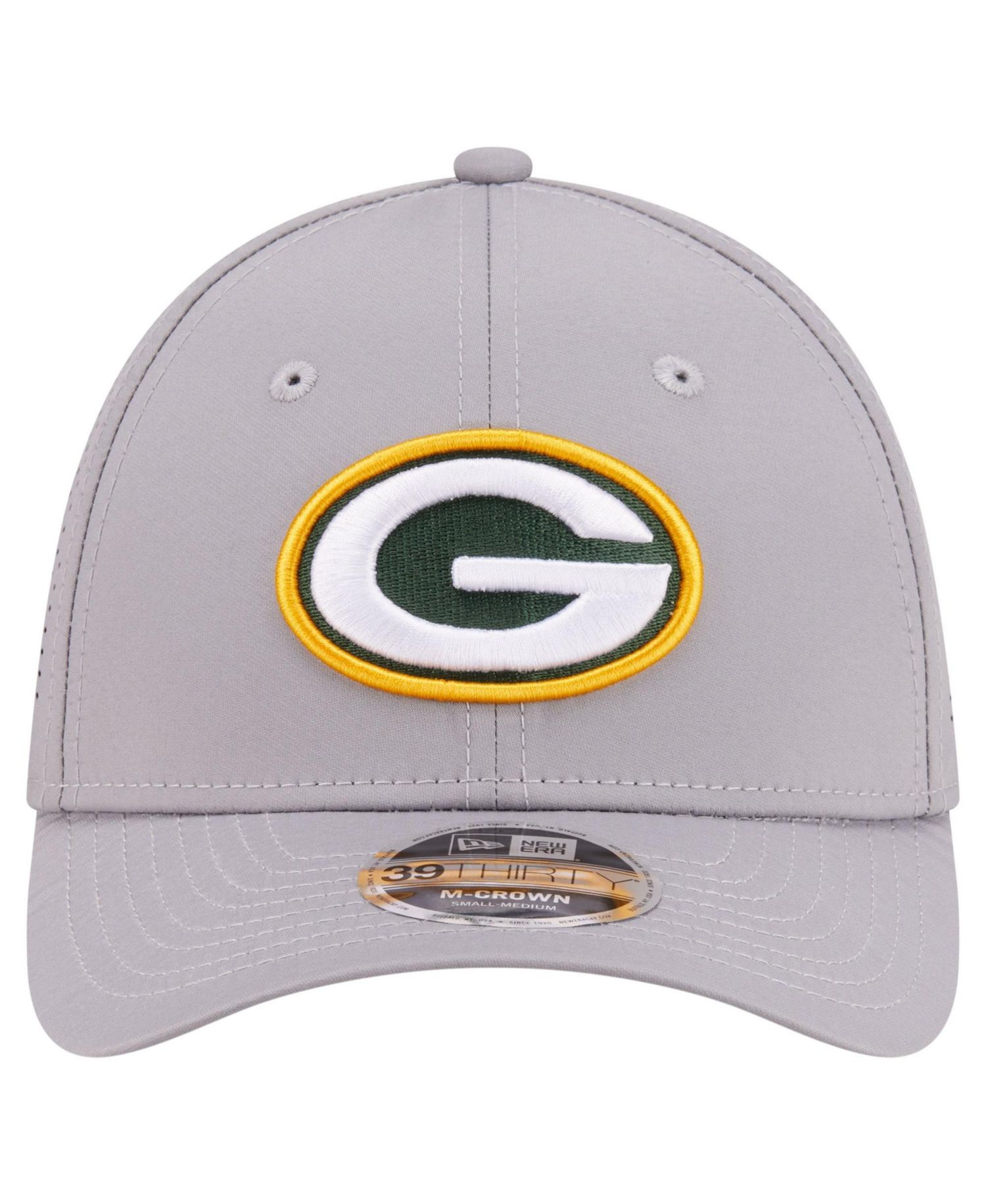 Men's Gray Green Bay Packers 39THIRTY M-Crown Flex Fit Hat