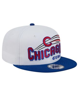 Men's White Chicago Cubs Retro Sweep 9FIFTY Snapback Hat