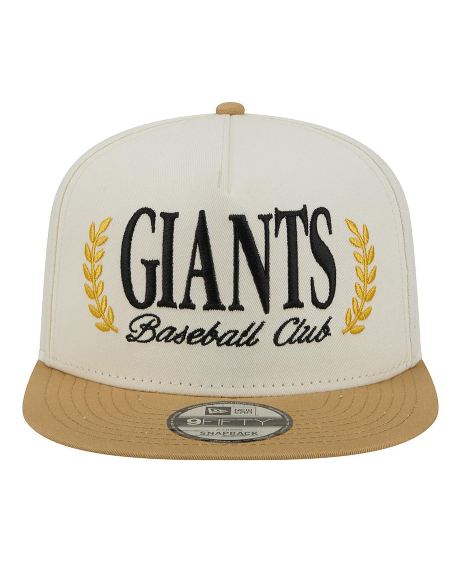 Men's Cream San Francisco Giants Club 9FIFTY A-Frame Snapback Hat