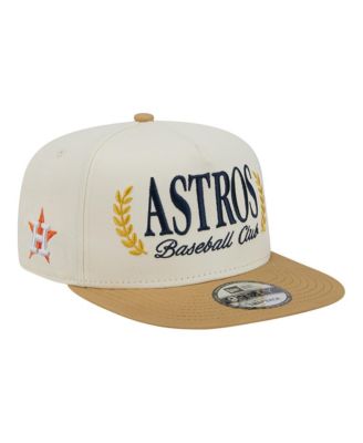 Men's Cream Houston Astros Club 9FIFTY A-Frame Snapback Hat