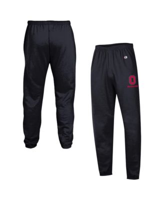 Men's Black Ohio State Buckeyes Power blend Banded Fleece Sweatpants