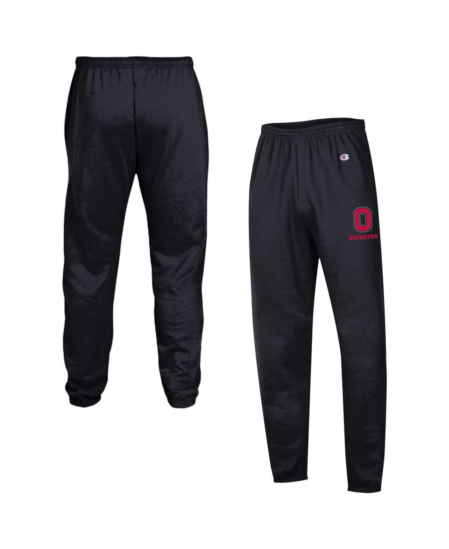 Men's Black Ohio State Buckeyes Power blend Banded Fleece Sweatpants
