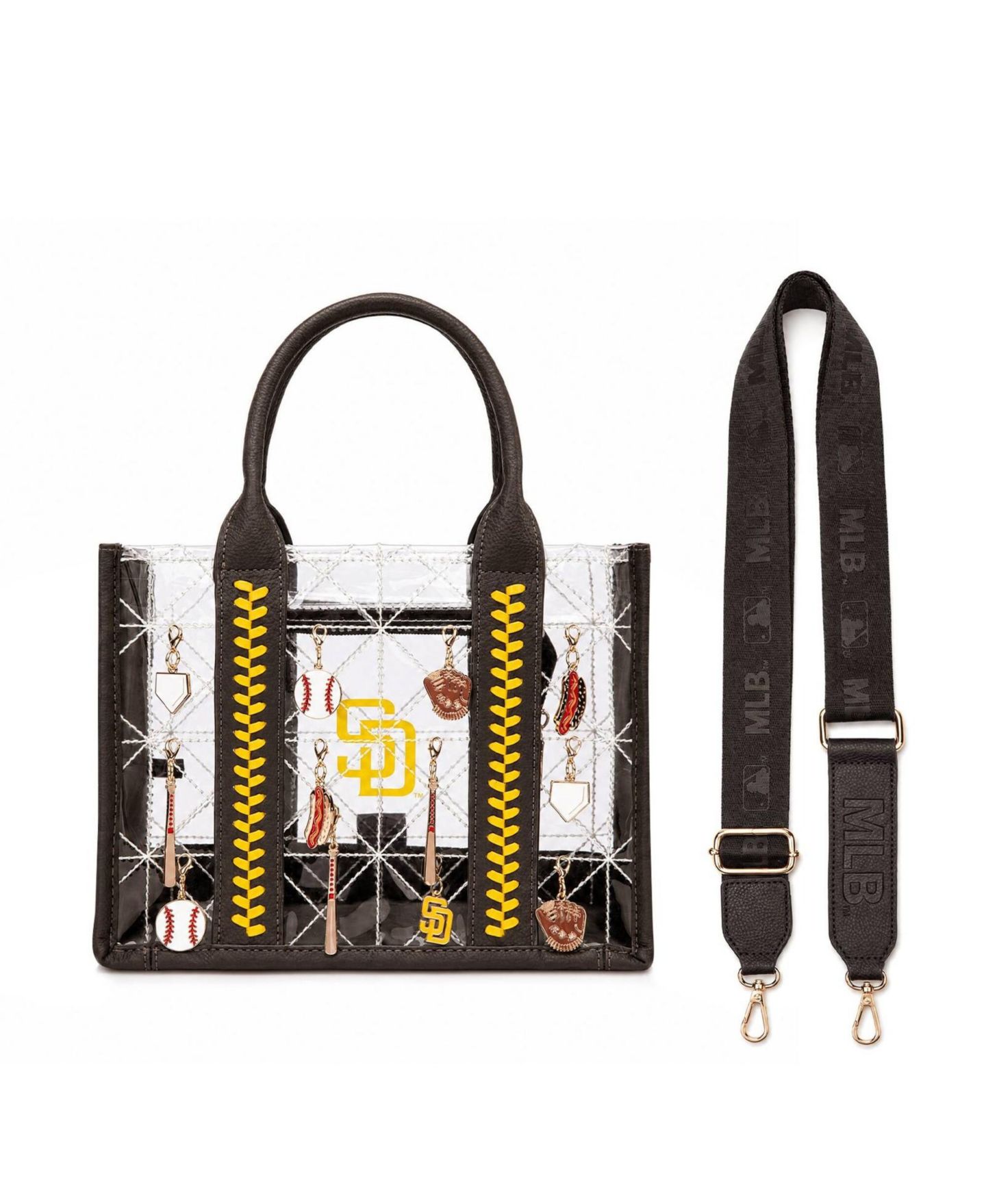 Женская сумка Montana West San Diego Padres Charmed Whipstitch Tote — фото 7