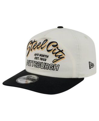 Men's Cream Pittsburgh Steelers Script 19TWENTY Adjustable Hat