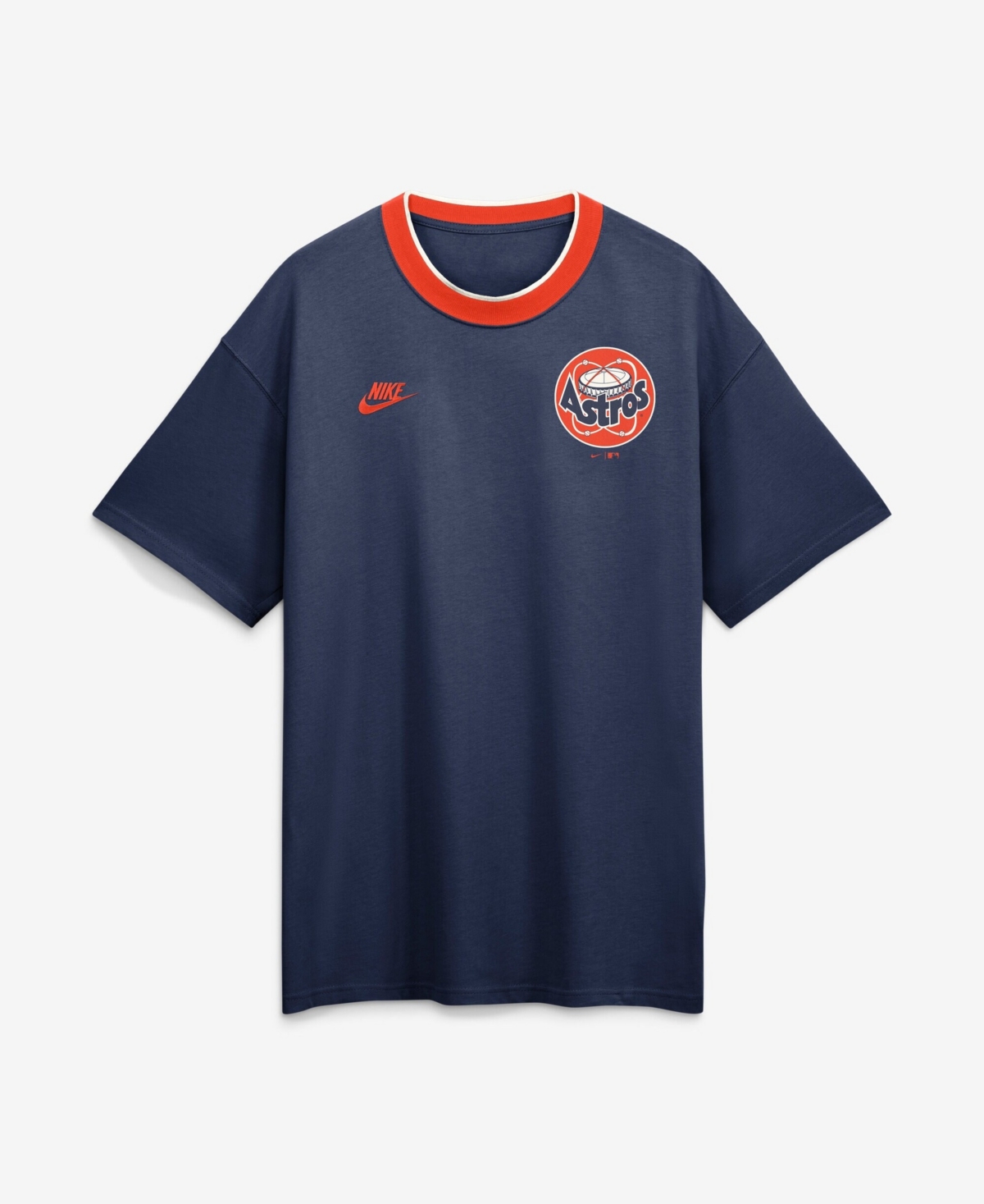 Nike Men's Navy Houston Astros Cooperstown Collection Ringer T-Shirt