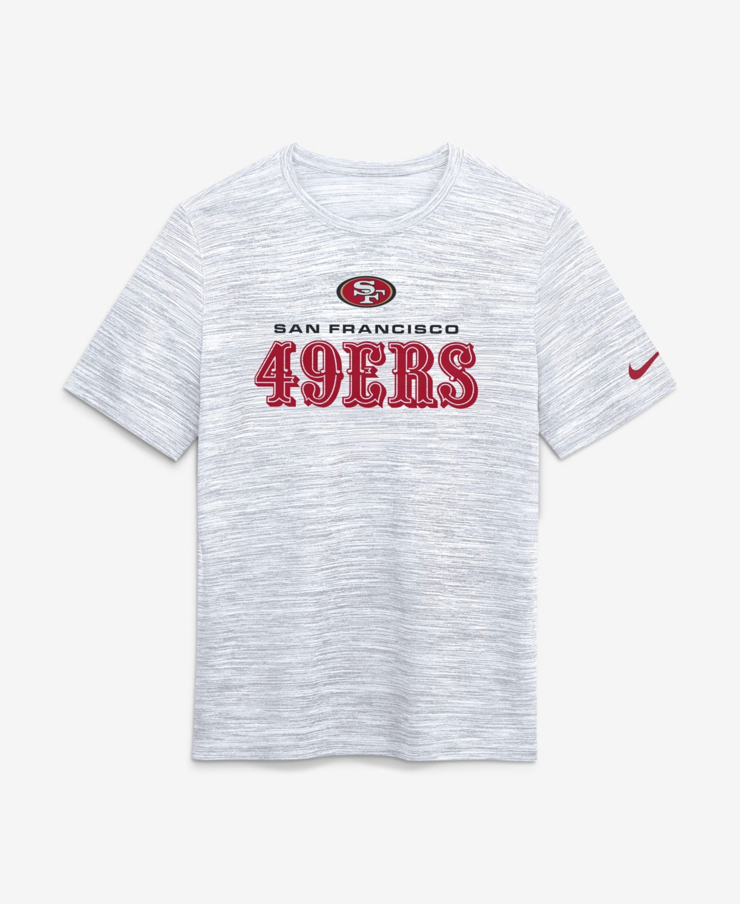 Men's Ash San Francisco 49ers Velocity Endurance Run Dri-FIT T-Shirt