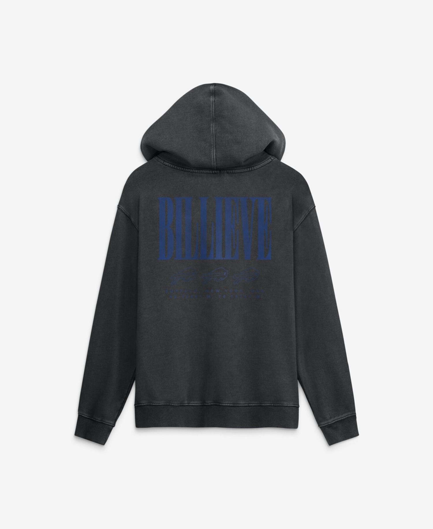Men's Black Buffalo Bills Relaxed Intense Rivalry French Terry Hoodie