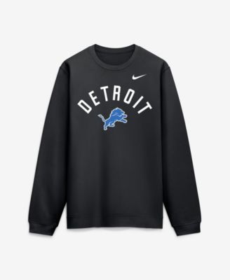 Men's Black Detroit Lions Defensive Leader Club Fleece Sweatshirt