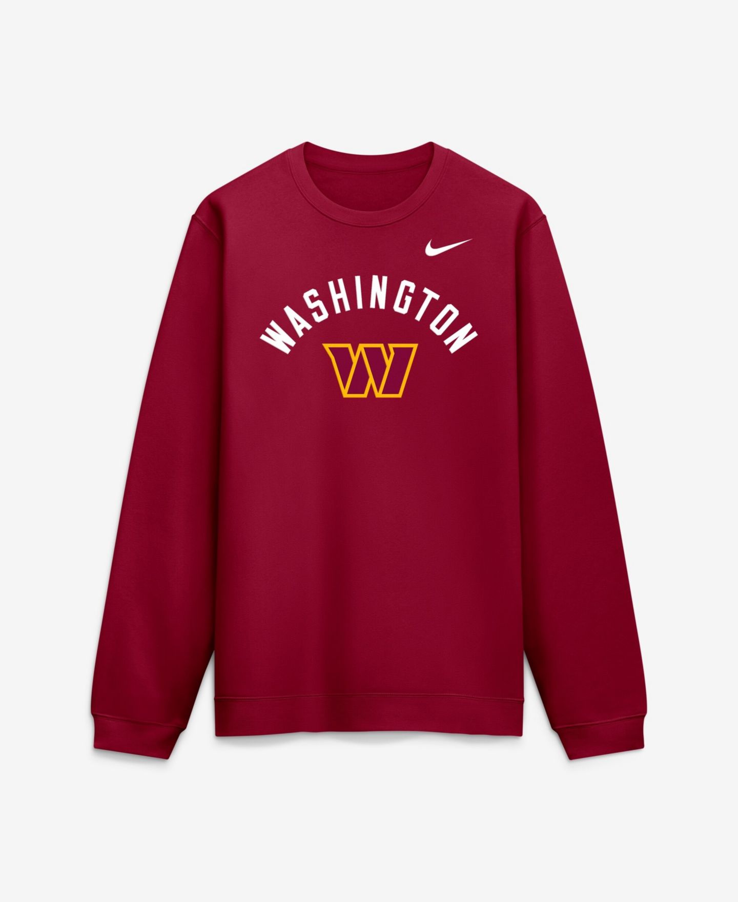 Мужская толстовка Nike Burgundy Washington Commanders Defensive Leader Club Fleece — фото 1