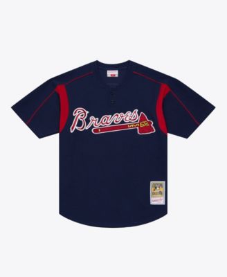 Men's Mitchell Ness Andruw Jones Navy Atlanta Braves Authentic Batting Practice Jersey