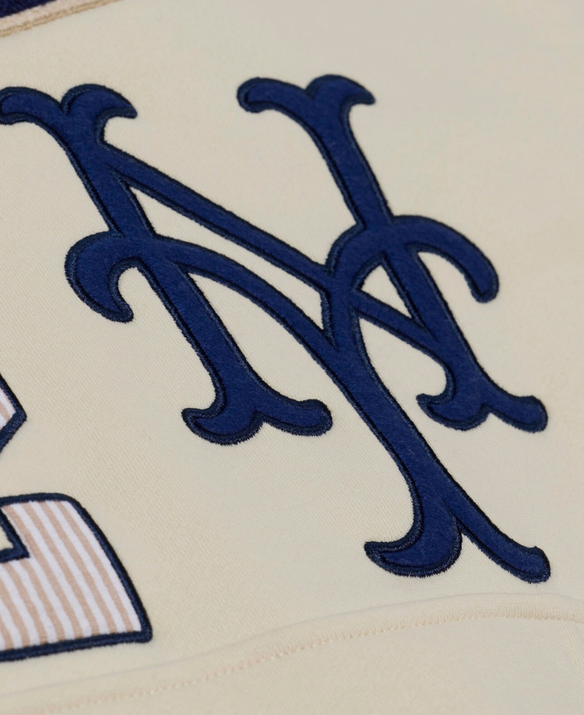 Mitchell & Ness Men's Mitchell Ness Cream New York Mets Yacht Rock Fleece Hoodie