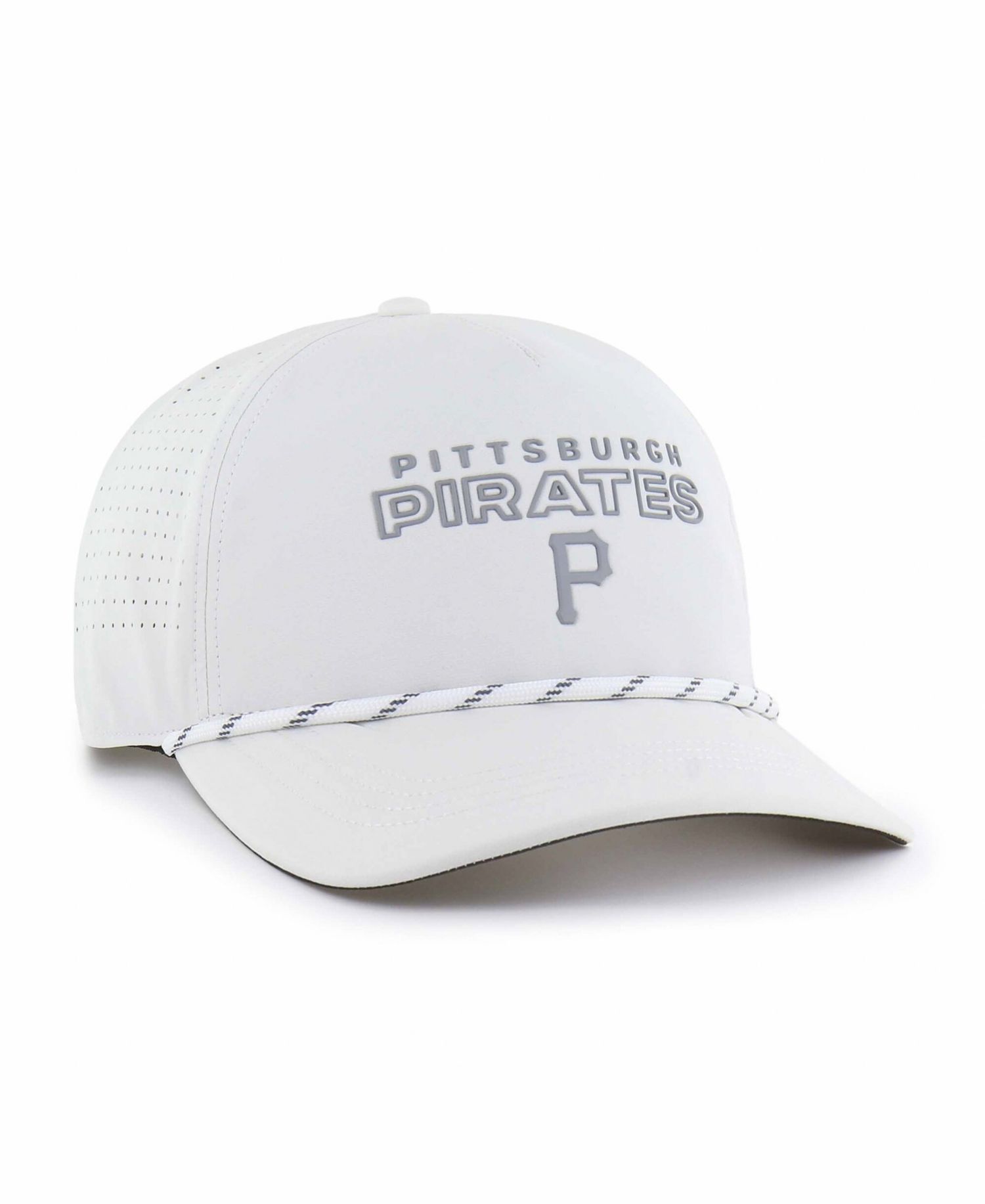 47 Brand Men's White Pittsburgh Pirates Forward Vault Hitch Adjustable Hat