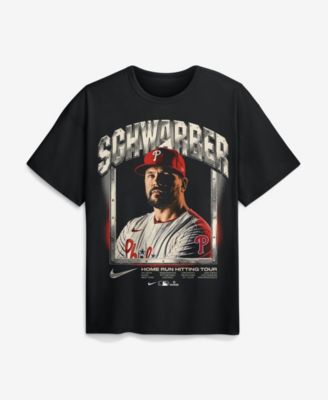 Men's Kyle Schwarber Black Philadelphia Phillies Max90 Graphic T-Shirt