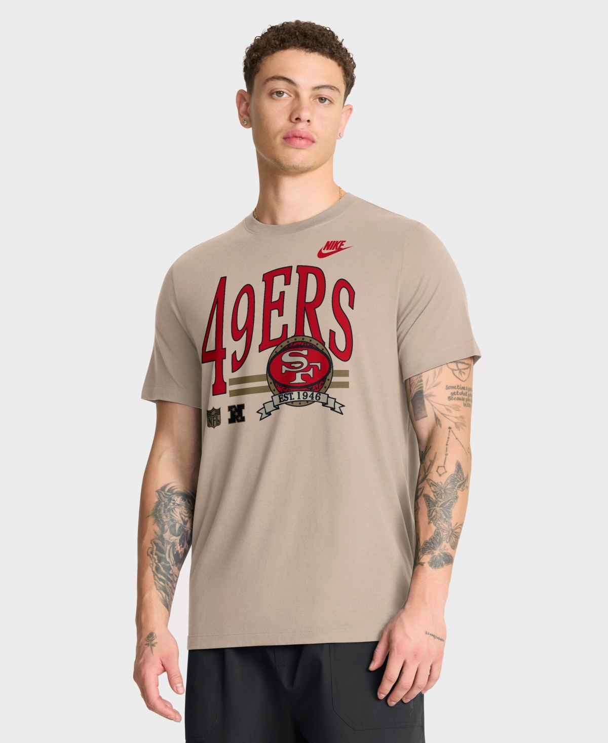 Nike Men's Sand San Francisco 49ers Rewind Tri-Blend T-Shirt