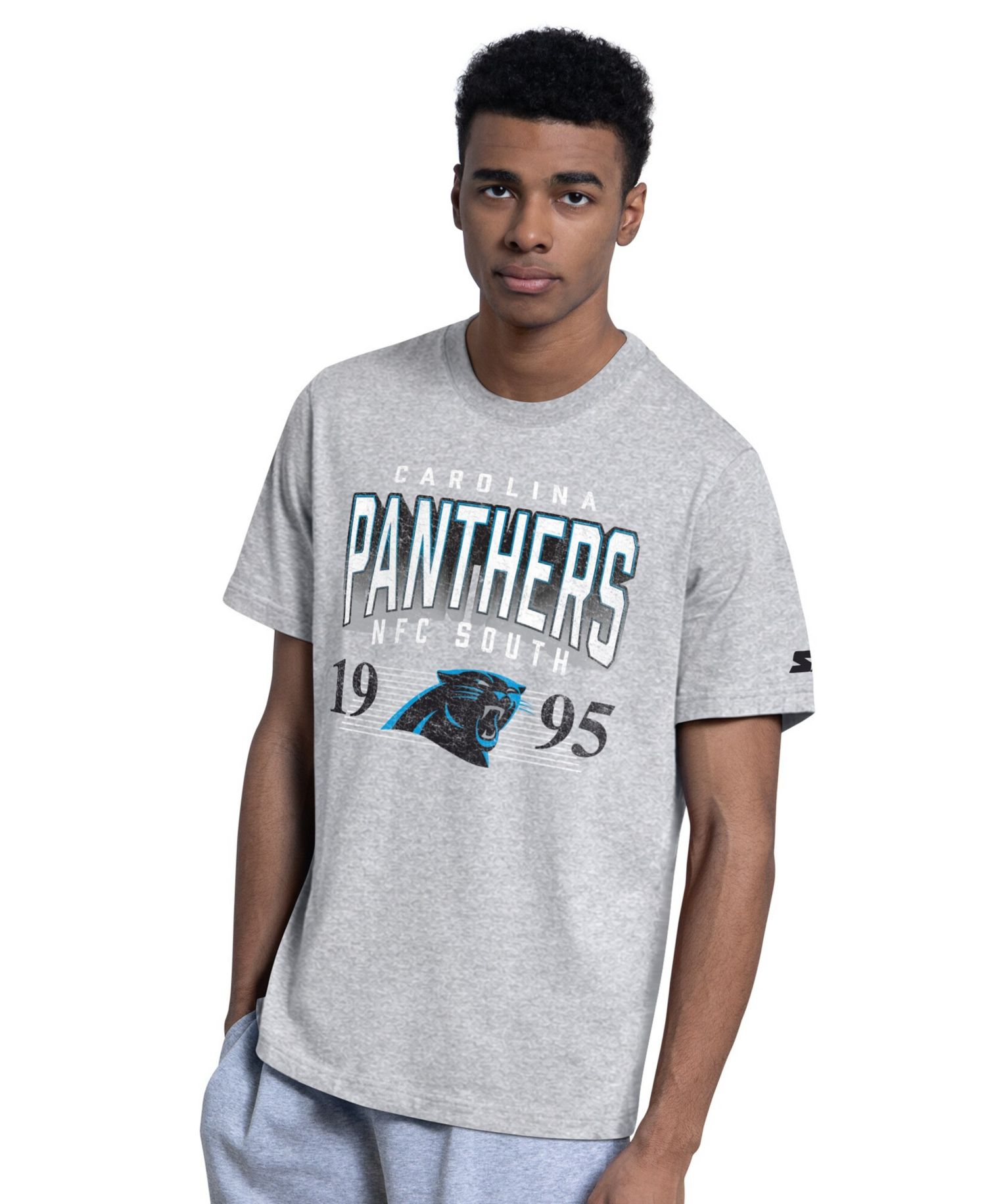 Men's Black/Gray Carolina Panthers Two-Pack Logo T-Shirt Set