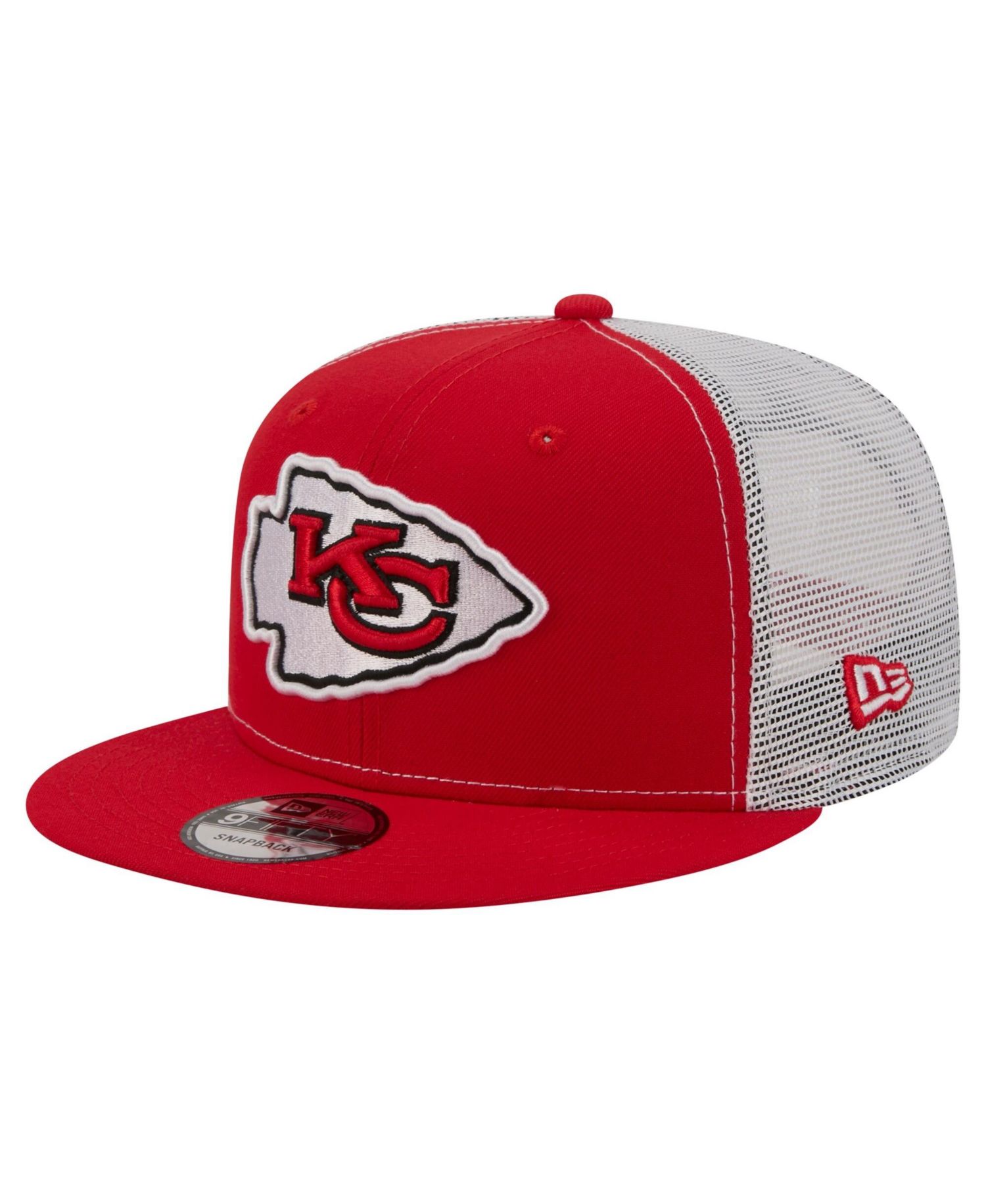 Men's Red Kansas City Chiefs Core Team 9FIFTY Trucker Snapback Hat