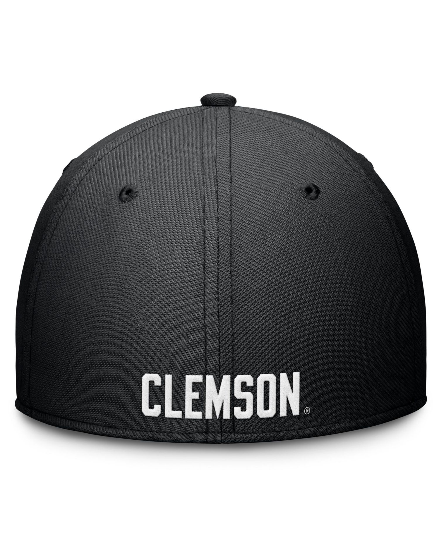 Men's Black Clemson Tigers Rise Swoosh Dri-FIT Flex Hat