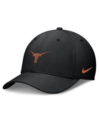 Men's Black Texas Longhorns Rise Swoosh Dri-FIT Flex Hat