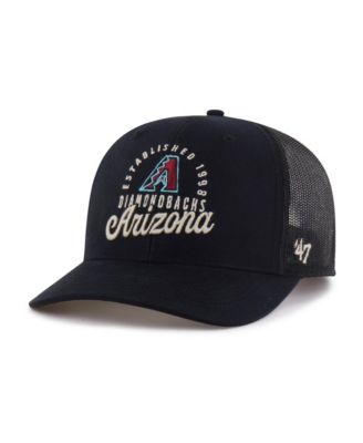47 Brand Men's Black Arizona Diamondbacks Pitstop Trucker Adjustable Hat