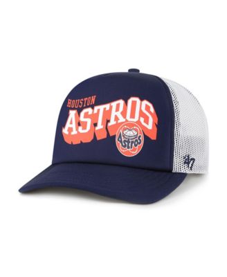 47 Brand Men's Navy Houston Astros Meander Foam Trucker Snapback Hat