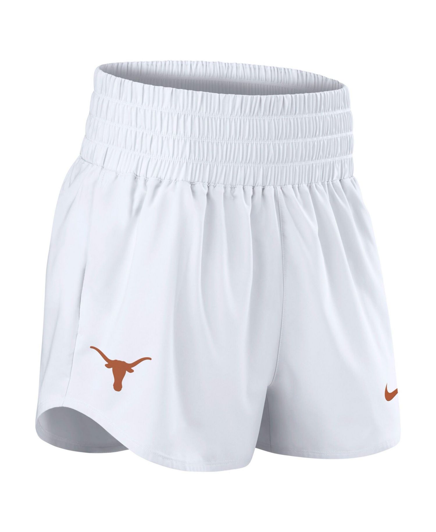 Women's White Texas Longhorns Performance One Dri-FIT High-Rise Shorts