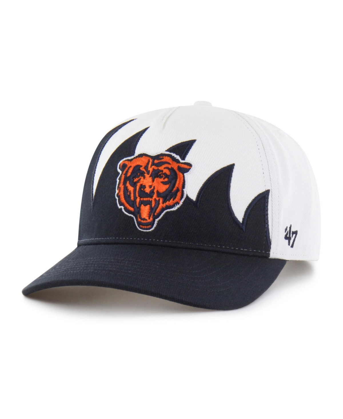 47 Brand Men's White Chicago Bears Jagged Hitch Adjustable Hat - White